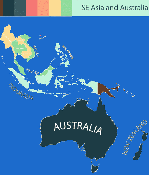 cost of living comparison map southeast asia and australia