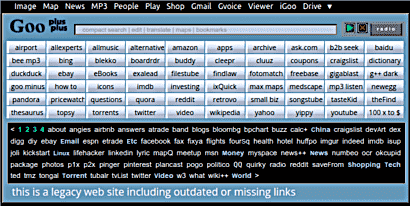 Gooplusplus compact search with bookmarks, translation, maps, internet radio, and much more